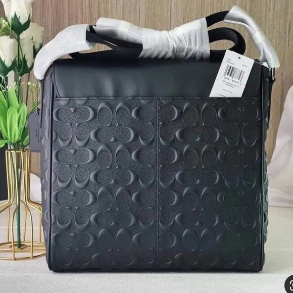 NWT Coach Houston Map Bag In Signature Leather. - Picture 3 of 6